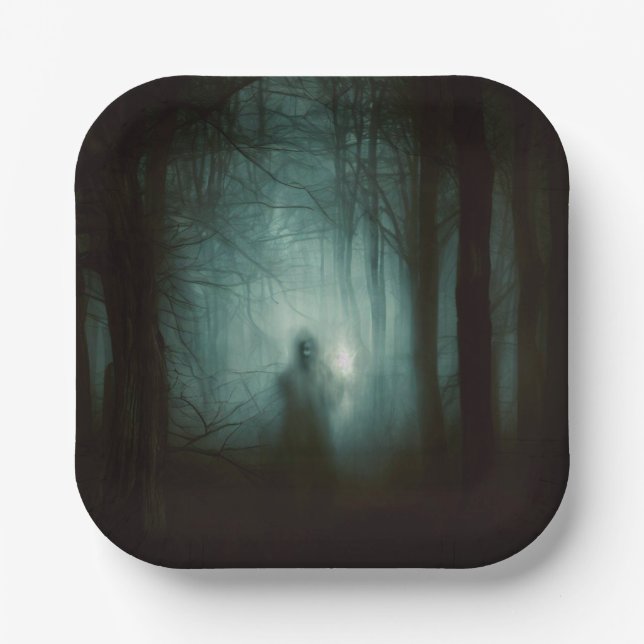 Halloween - Haunted Forest 2 Paper Plate (Front)