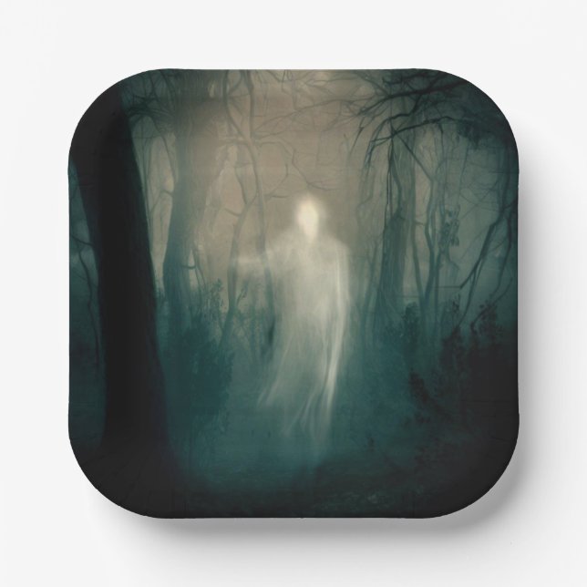 Halloween - Haunted Forest 3 Paper Plate (Front)