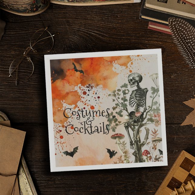 Halloween Haunted Forest Costume and Cocktail  Napkin (Creator Uploaded)