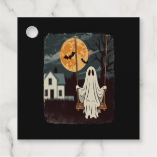 Halloween Haunted Ghost Swing Favour Tags
