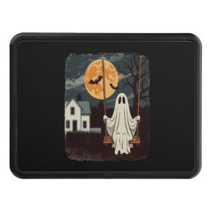 Halloween Haunted Ghost Swing Trailer Hitch Cover