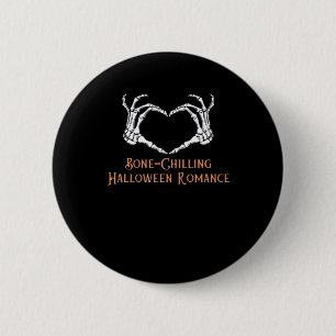 Halloween Haunted Heart Skeletal Bone Chilling Cla 2 Inch Round Button