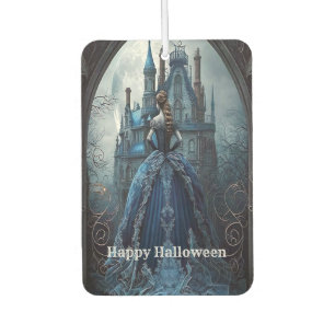 Halloween Haunted House Blue Night Scary  Air Freshener