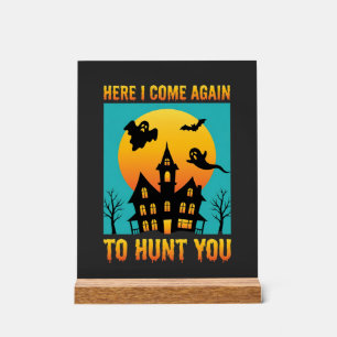 Halloween Haunted House Hanging With My Witches Acrylic Sign