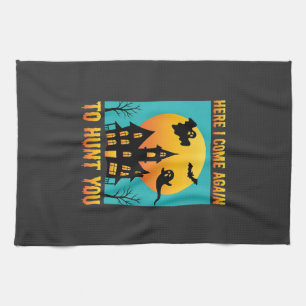 Halloween Haunted House Hanging With My Witches Kitchen Towel