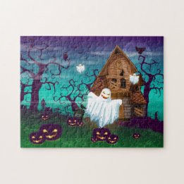 Halloween Haunted House Jigsaw Puzzle