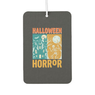 Halloween Haunted House Moon Skeleton Design_1 Air Freshener