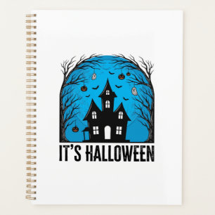 Halloween Haunted House Moon Vintage Engraving Des Planner