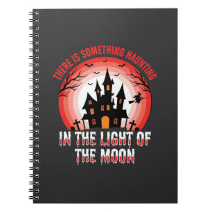 Halloween Haunted House Moonlight Witch Notebook