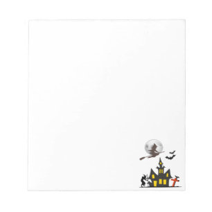 Halloween Haunted House Notepad