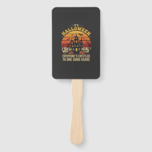 Halloween Haunted House One Good Scare Design_1 Hand Fan