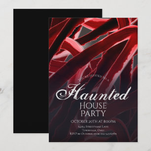 Halloween Haunted House Party Invitation