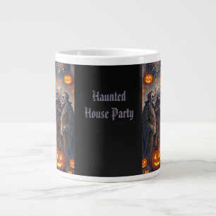 Halloween,Haunted House Party Large Coffee Mug