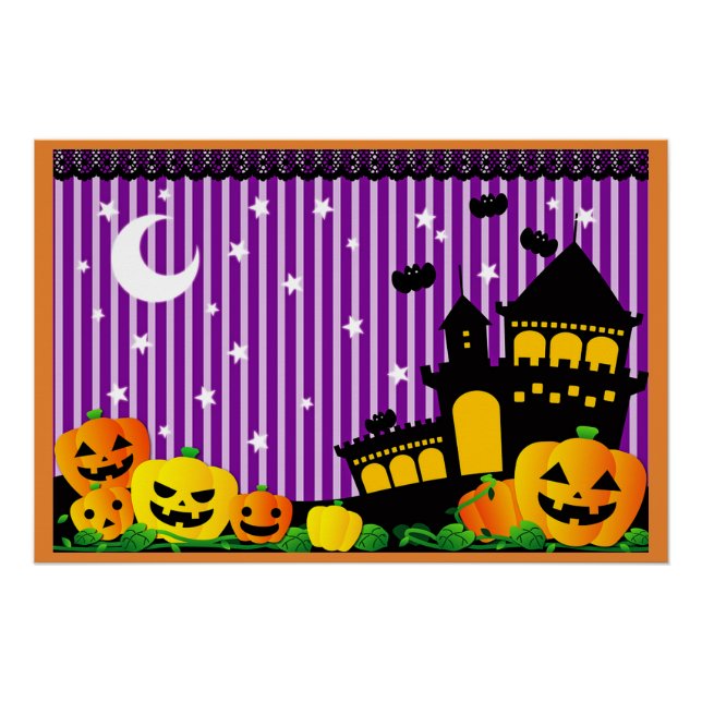 Halloween Haunted House Poster (Front)