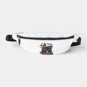 Halloween Haunted House Skeletons Pumpkin Ghost Cr Fanny Pack