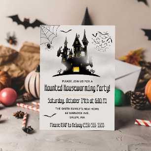 Halloween, Haunted Housewarming Party Invitation