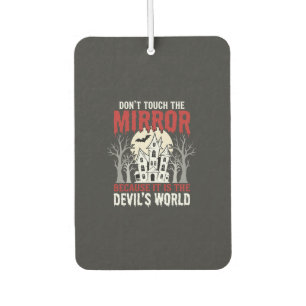 Halloween Haunted Mirror Devils World Graphic Air Freshener