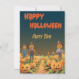 Halloween Haunted Pumpkin Patch Party Invitation