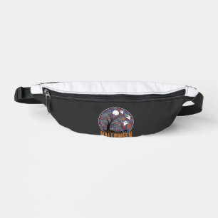 Halloween Haunted Tree Ghosts and Black Cat Fanny Pack