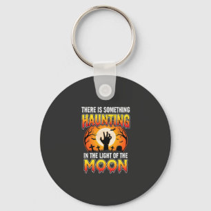 Halloween Haunting Moon Graveyard Horror Keychain