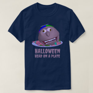 Halloween Head on a Plate with text Johnny T-shirt