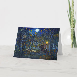 Halloween Headless Horseman Greeting Card