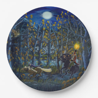 Halloween Headless Horseman paper plates