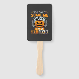 Halloween Health Teacher Scary Pumpkin Crow Hand Fan