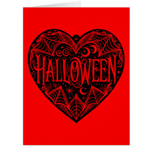 Halloween Heart, Black Heart Shape, Holiday