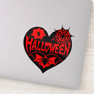 Halloween Heart, Black Heart Shape, Spider Web