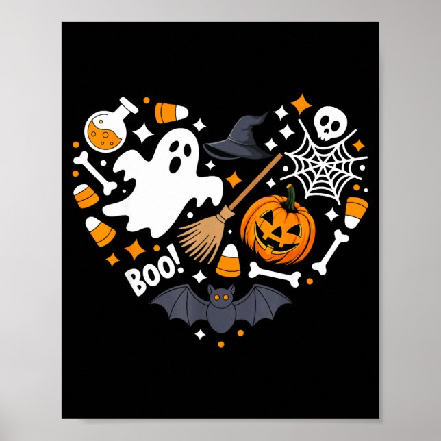 Halloween heart  poster (Front)