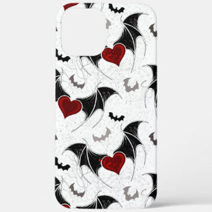 Halloween heart with black bat wings uncommon iPho iPhone 12 Pro Max Case