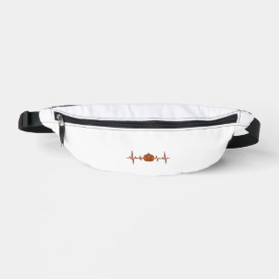 Halloween Heartbeat Pumpkin Vintage Vector Design_ Fanny Pack