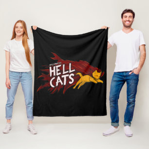 Halloween Hellcats Fleece Blanket