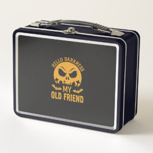 Halloween Hello Darkness Graveyard Moon Metal Lunch Box
