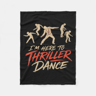 Halloween Here To Thriller Dance Cool Costume Men Fleece Blanket
