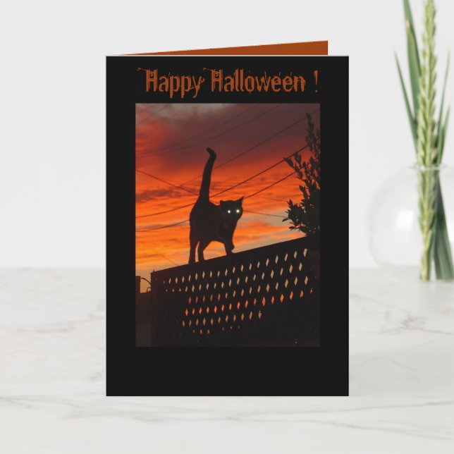Halloween heureux huent ! Carte (Devant)