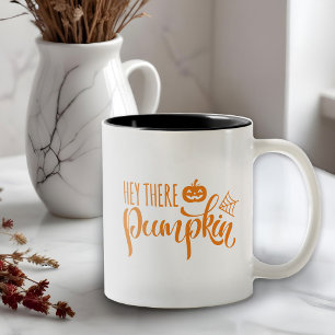 Halloween Hey There Pumpkin  Two-Tone Coffee Mug