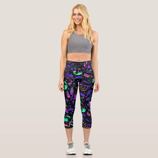 Halloween High Waisted Capris (Front)