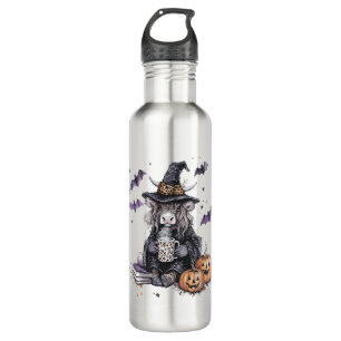 Halloween Highland Cow 710 Ml Water Bottle