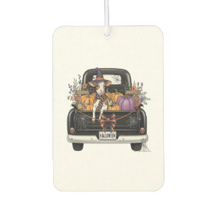 Halloween Highland Cow with Truck Air Freshener