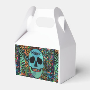 Halloween Hippie Skull Thunder_Cove Favor Box