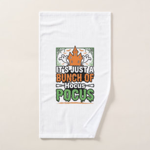 Halloween Hocus Pocus Quote Vector Design_1 Hand Towel