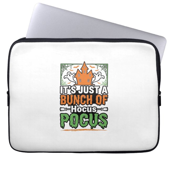 Halloween Hocus Pocus Quote Vector Design_1 Laptop Sleeve (Front)