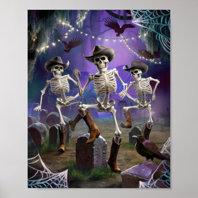Halloween Hoedown Throwdown, Skeleton Showdown Poster (Front)