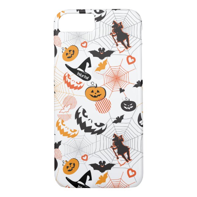 Halloween Holiday Symbols Trendy Design Case-Mate iPhone Case (Back)