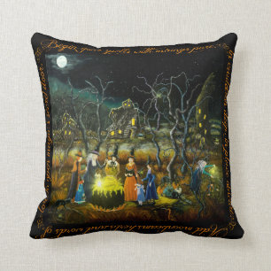 Halloween home decor pillow "The Lesson"