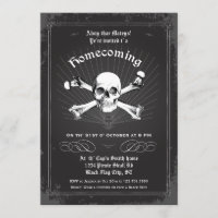 Halloween Homecoming Pirate Party Invitation