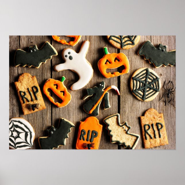 Halloween Homemade Gingerbread Cookies Poster (Front)