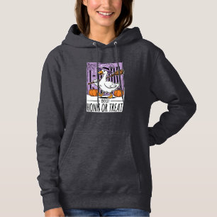 Halloween Honk or Treat Witch Goose Hoodie